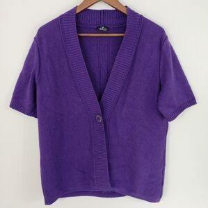 Barbara Lebek Cardigan Purple Size 10